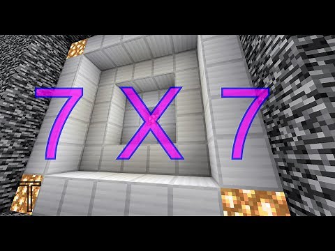 Tutorial: Simple & Ultra-Compact, Bedrock 7x7 Double Vault Door #minecraft #redstone #tutorial