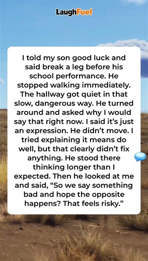 🙃 He Took “Break A Leg” Very Seriously