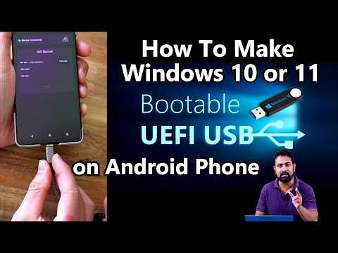 How to Make Windows 10 OR 11 Bootable USB on Android Phone