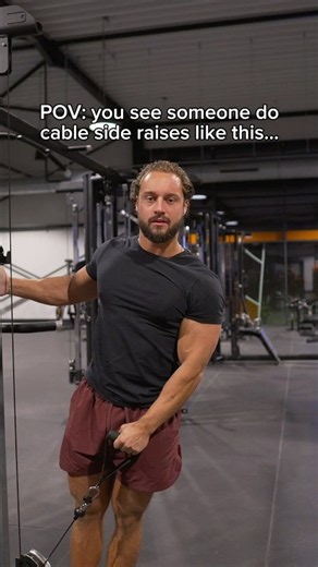 Is this the best way to do cable side raises?