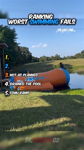 Ranking Worst Swimming Fails #swimming #fails #ranking #funny #viral #subscribe