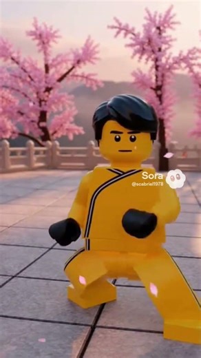 LEGO Kung Fu Wisdom 🌸 | Calm Training in the Cherry Blossom Courtyard