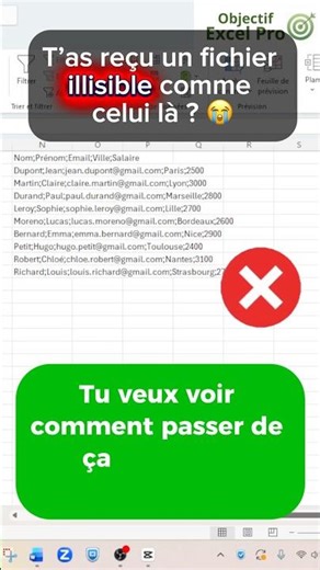Excel : Convertir un fichier csv #excel #objectifexcelpro