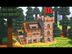 ⛏️ Minecraft Castle House Tutorial | Easy & Fast