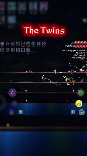 The Twins | Terraria 1.4.5 (Mobile) Summoner Class #terraria #games #gaming #mobilegame #mobilegames