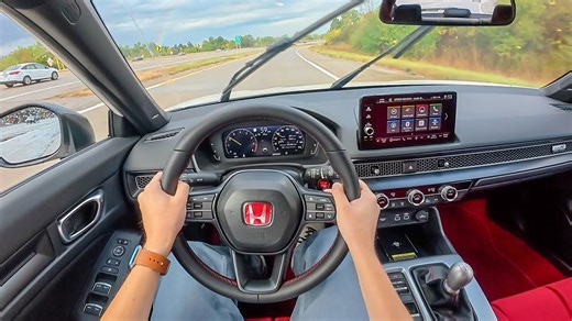 2025本田思域Type R POV第一视角雨天驾驶 | 双耳音频 | 4K