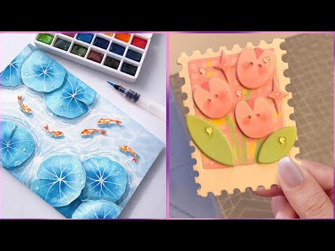 10 Cool art ideas || Easy Painting hacks & Art Ideas for beginners