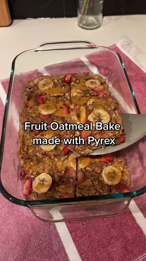 Receta de Oatmeal Bake en Pyrex