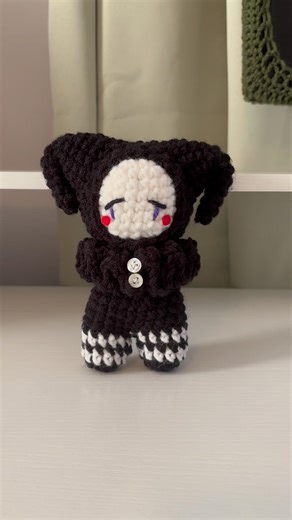 Crochet Jester Inpired by the Puppet #clown #crochet #amigurumi #jester #fnaf #fnafpuppet