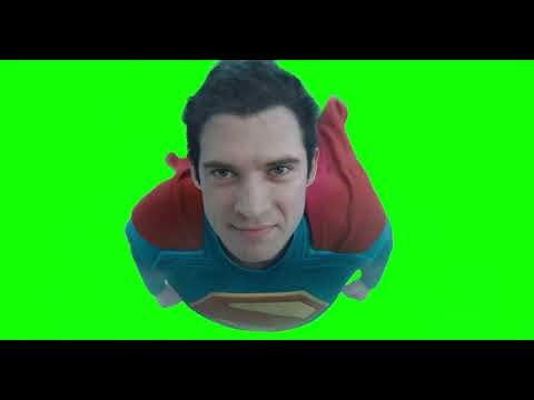 Superman Flying meme - (Green Screen)