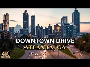 ATLANTA 4K - Downtown Drive