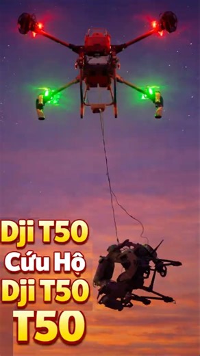 DJI T50 rescuing a crashed DJI T50 in real field conditions. | Agri Drone Experience