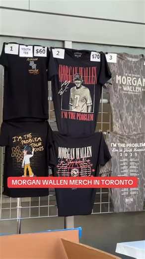 #MorganWallen merch for the ‘I’m The Problem Tour’ in Toronto @morganwallen #imtheproblemtour | MUCH