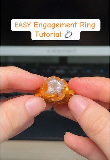 Easy Engagement Ring Tutorial with Rainbow Loom