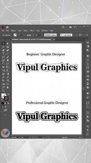Creating Outline in Professional Way in Adobe Illustrator #illustrator