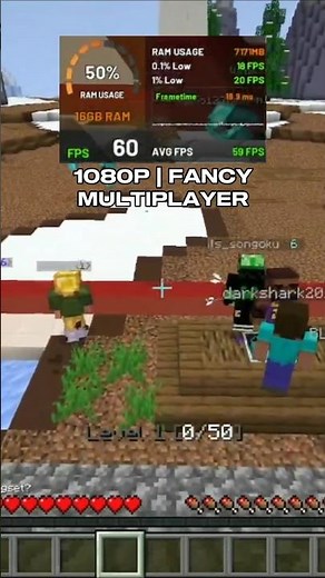 Minecraft Multiplayer Test on Low End PC | Ryzen 3 3200G Vega 8 #shorts #minecraft #minecraftshorts