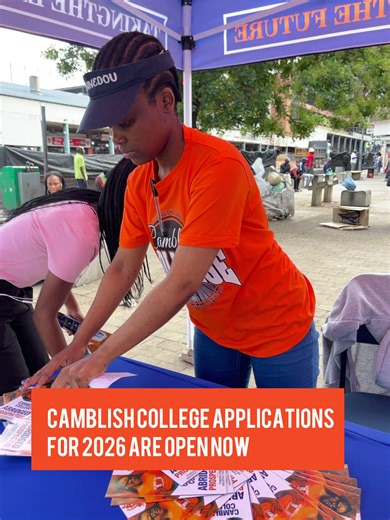 Applications for 2026 are OPEN at Camblish College 🔥 ✨ 50% OFF application fees 💸 R2 000 OFF tuition fees ⏰ Special available until 31 January 2026 Don’t miss this opportunity to invest in your education. 📍 Register today and secure your space! #CamblishCollege #ApplyNow2026 #FutureStartsHere #StudentLife #HigherEducation We do not own rights to the song playing in this video.