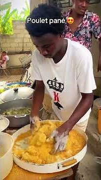 The breaded chicken trick that changes everything 🔥 #foodtiktok #easyrecipes #haitianfood
