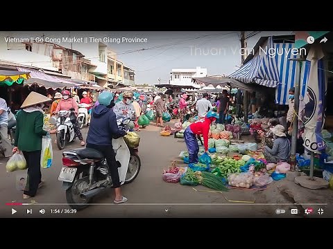 Vietnam || Go Cong Market on the Lunar New Year 2022 || Tien Giang