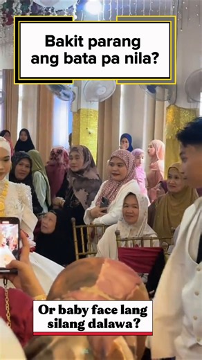 Mukhang Bata pa ang Bride and Groom #muslimcommunity #muslimweddingvideo