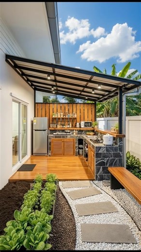 Ideas for transforming a neglected space into a kitchen.