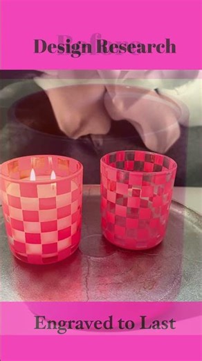 Candle Design-Candle Making Research-Pink Checks