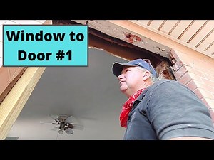 From A Window to Door Cutting Through Brick Part 1