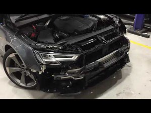 Audi A4 B9 front bumper and headlight removal