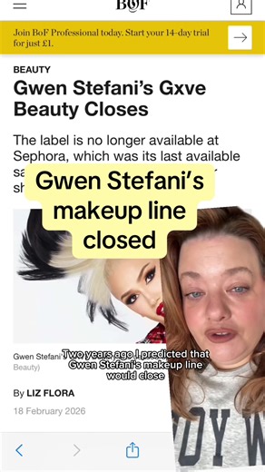 Gwen Stefani's Makeup Line GXVE Shuts Down