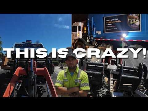 Heavy Garbage Truck Route, With A Possible Truck Fire | POV | In Cab