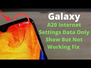 Galaxy A20 Internet Settings Data Not Working | Solution Network Speed 4G+