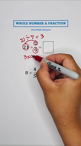 100K views · 618 reactions | Whole Number and a Fraction #math | Prof Math Wizard | Facebook