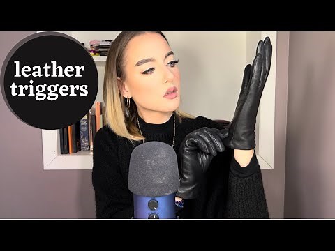 ASMR ✨ leather gloves