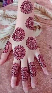Beautiful mehndi design for wedding function and can also be used for any other function