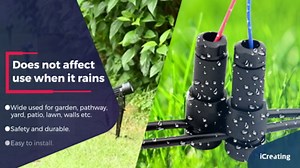 iCreating 24 Pack Low Voltage Wire Connector, Landscape Lighting Connectors Waterproof for 12/2 14/2 Gauge Cable Landscape Wire Connector for Path Lights Spotlights In-Ground Lights