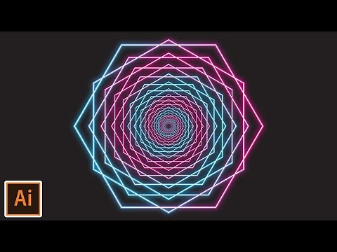 Make Psychedelic Geometric Shapes - Adobe Illustrator Tutorial