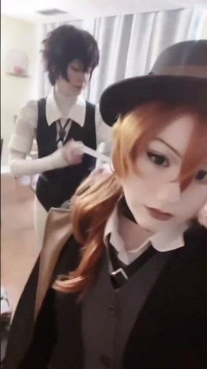#soukoku shaking their tutus #soukokucosplay #bsd #bungoustraydogs #bsdcosplay #chuuyanakahara