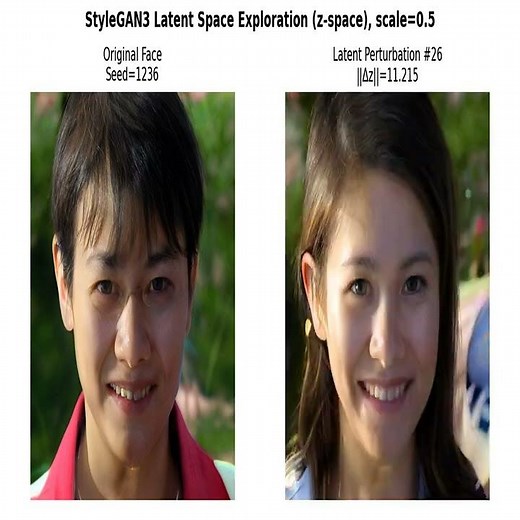 Exploring StyleGAN3 Latent Space| Directional Editing| Morphing| Latent Interpolation| Python| GenAI