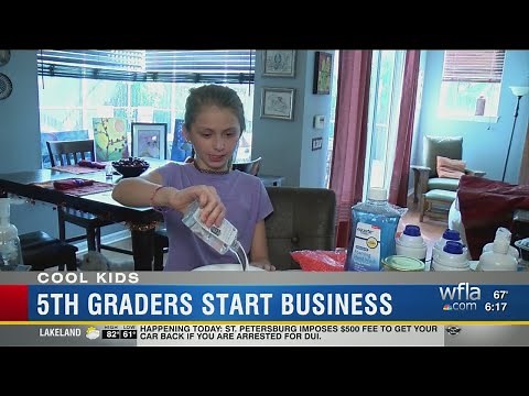 Kids start slime-making business