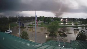 76K views · 1.5K reactions | A security camera at Andover City Hall captured this video of the tornado that moved through this Kansas city last Friday… | James Spann | Facebook