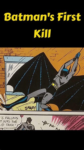 Batman's First Kill #batman #dccomics #brucewayne