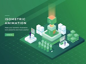 Isometric Header Animation