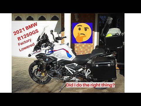 2021 BMW R1250GS with factory lowered suspension. First Impressions.