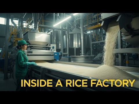 Inside a Modern Rice Processing Mill 🌾 | How Rice Is Made in Factories
