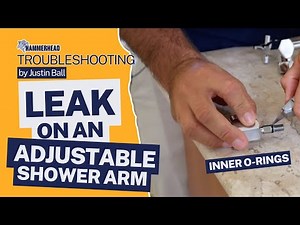Troubleshooting: Fixing a Leak on an Adjustable Shower Arm with Inner O-rings