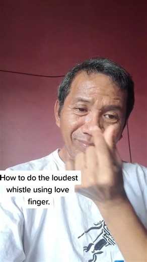 How to do the loudest whistle using love finger #whistlechallenge #loudestwhistle #lovefingerforwhistle