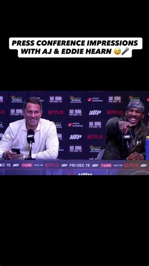 24K views · 2.9K reactions | Just in case anyone was wondering who that impressionist was talking to AJ & Eddie Hearn at the press conference.. 壘 #impressions #boxing #comedy #pressconference #reels | Al Foran | Facebook