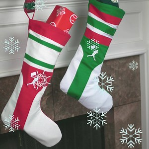 *Flag Man Stirrup Stockings Now Available* Who says there’s no baseball in the winter? Stocking stuffers sold separately. Flag Man Holiday Stockings ➡️ https://goo.gl/bdKttM | Baseballism