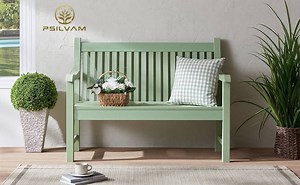 GONICHA Garden Bench for 2-Person,All-Weather Outdoor Bench for Patio, Park and Porch, Green