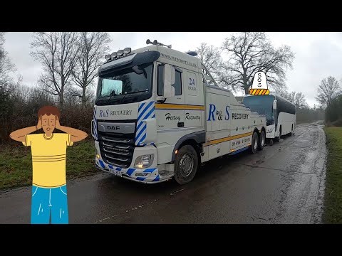 RECOVERING A STRANDED VOLVO COACH!